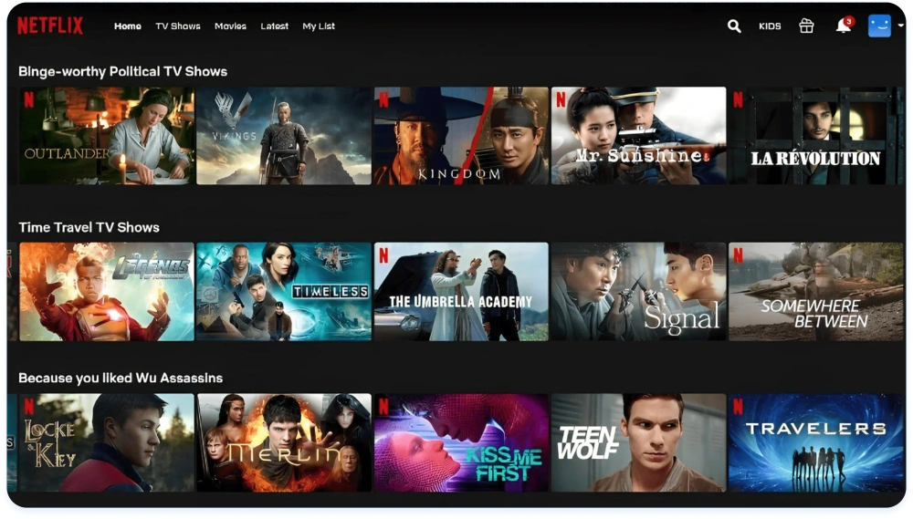 Netflix recommendation system Netflix recommendation system
