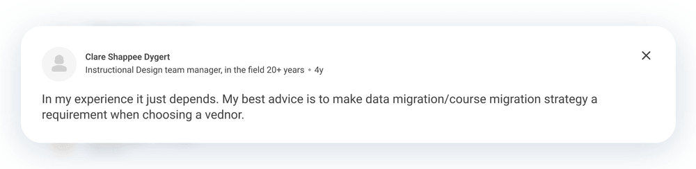 Quora community thread