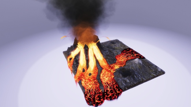 Volcano 3D Scenes Created for the US K-12 Education