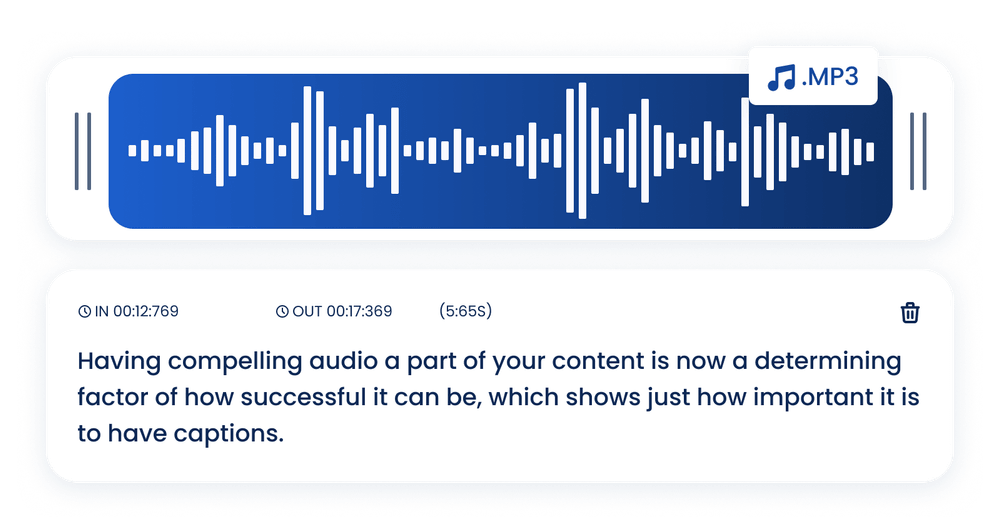 Audio transcript Audio transcript