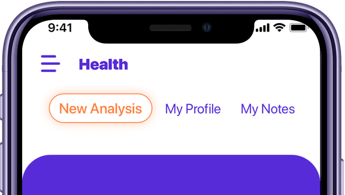 Health mobile app - Start New Measurement Screen