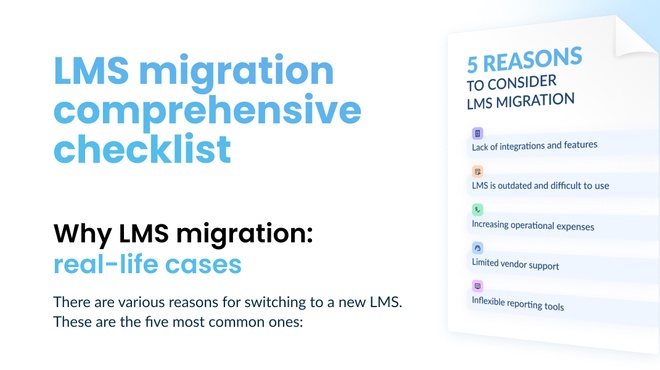 LMS migration comprehensive checklist
