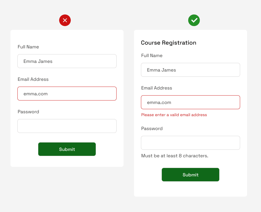Example of Creating Inclusive Forms