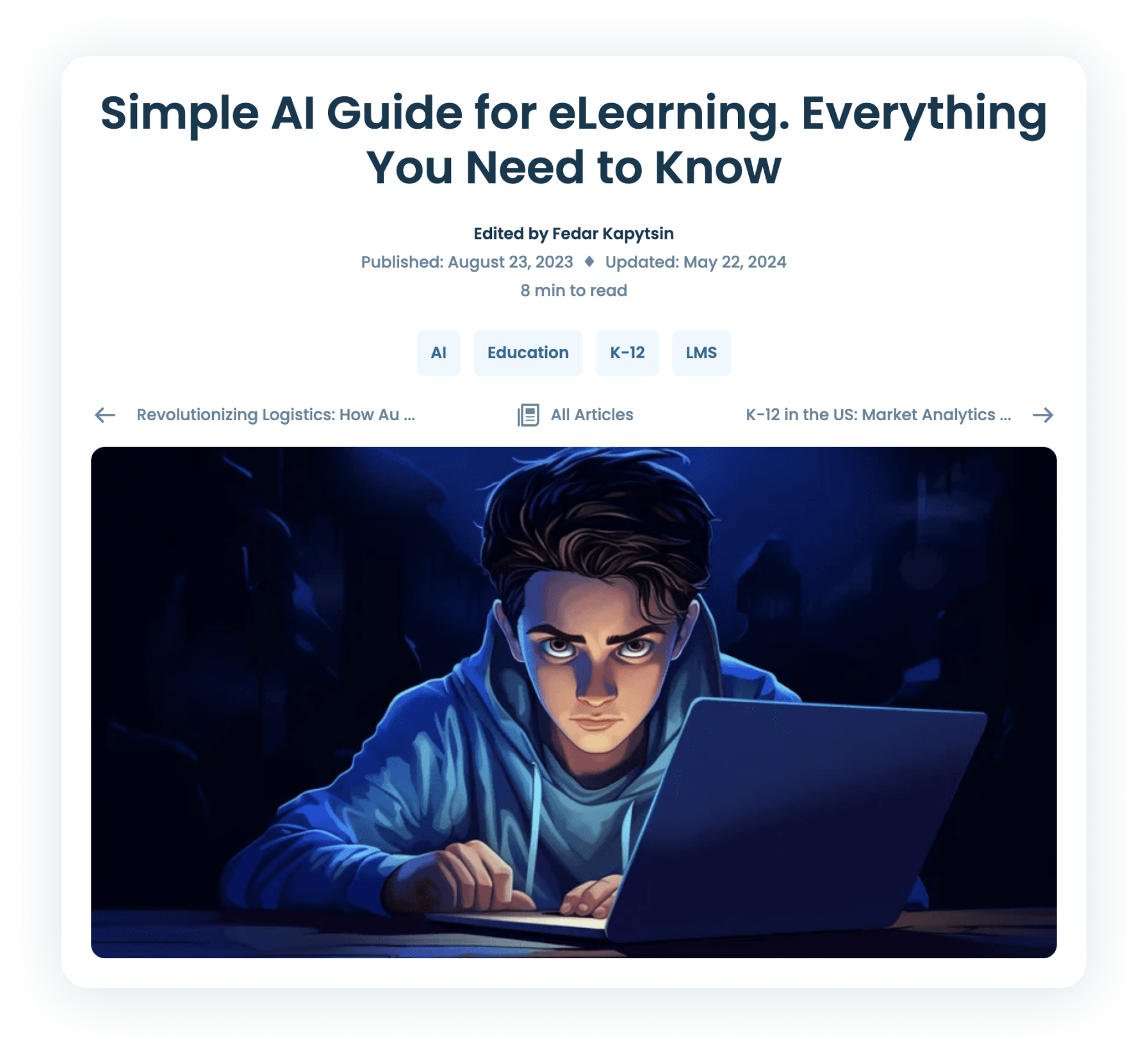 Aristek's AI Guide for eLearning