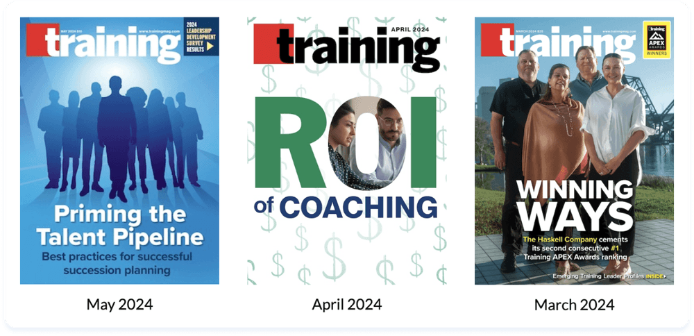Training Magazine editions Training Magazine editions