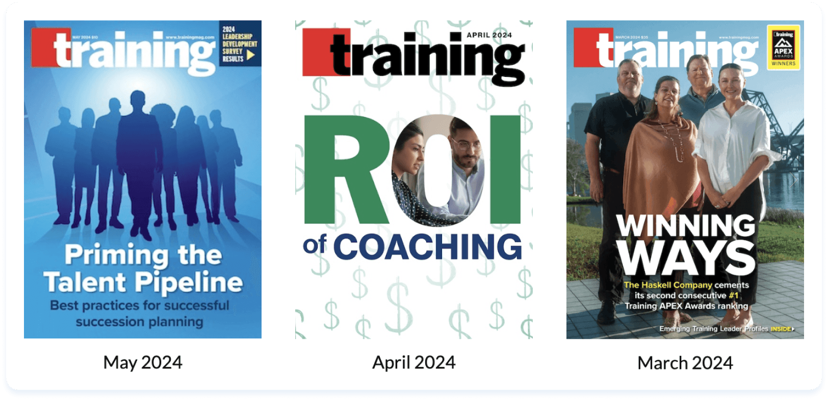 Training Magazine editions