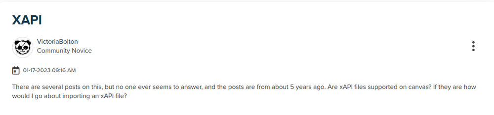 Canvas Doesn’t Support xAPI in 2023