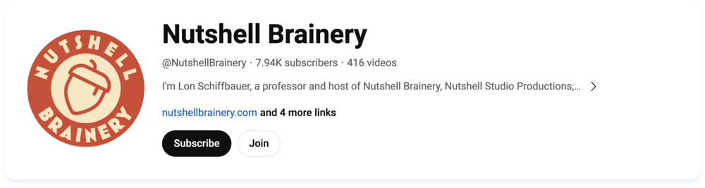 Nutshell Brainery channel Nutshell Brainery channel