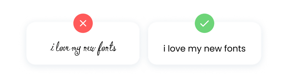 Fonts example Fonts example
