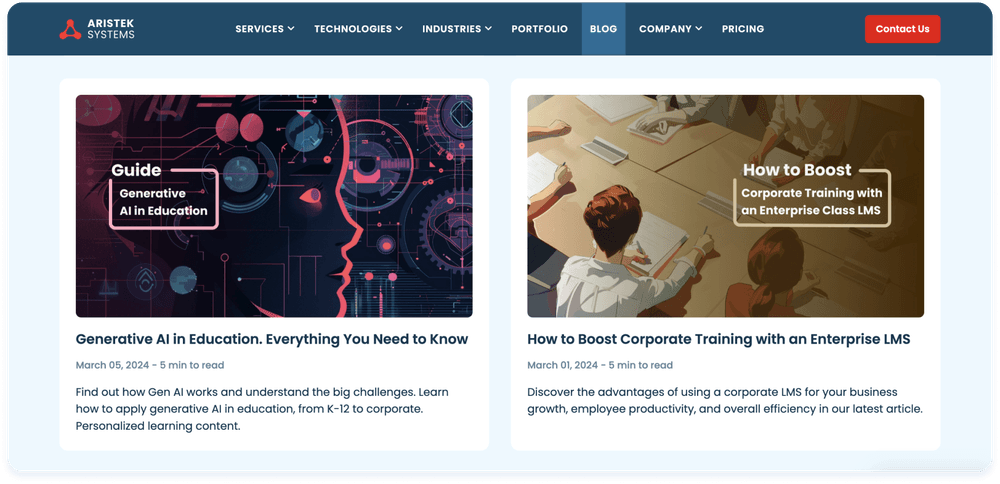 Aristek Systems Blog Aristek Systems Blog