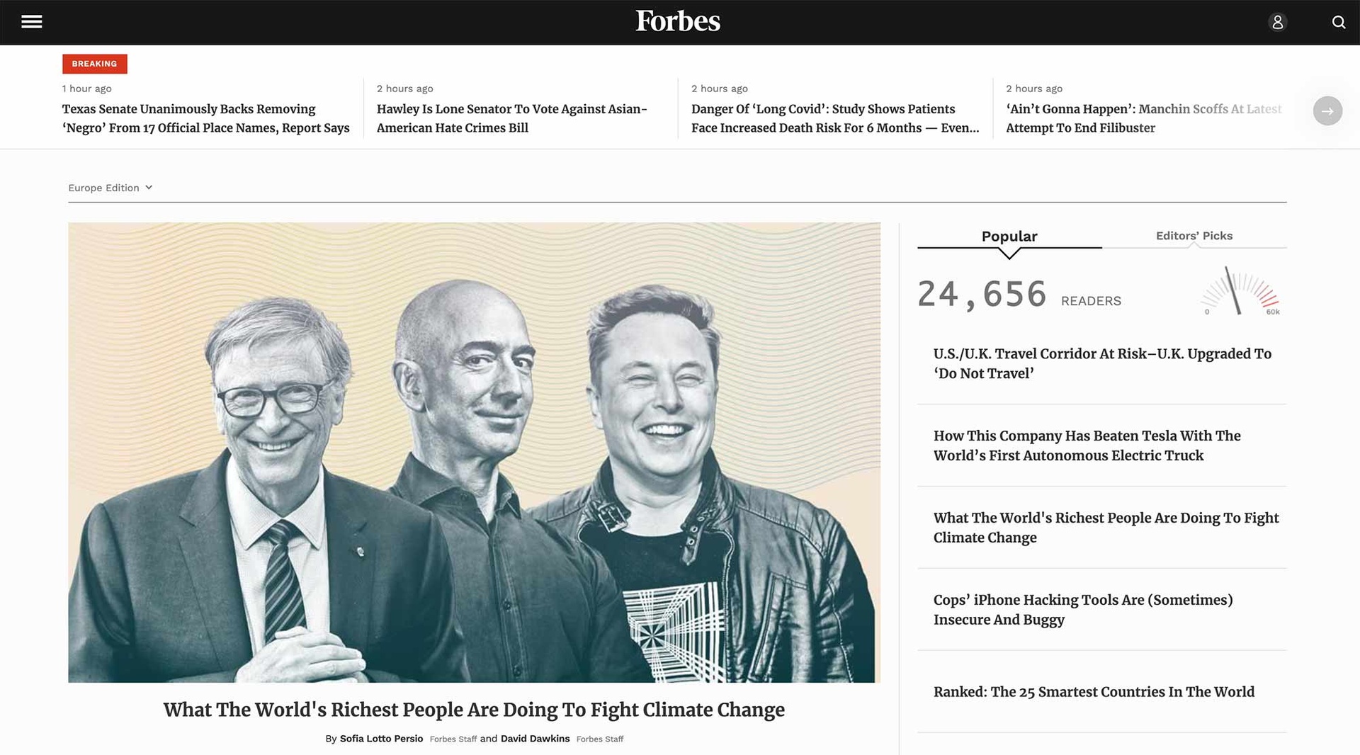 Forbes.com home page