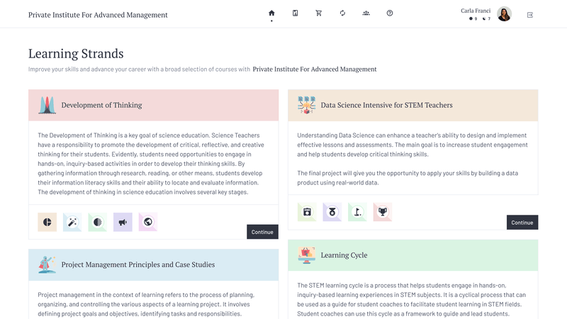 Tsem Certification STEM certification platform for the US eLearning giant | Aristek Systems