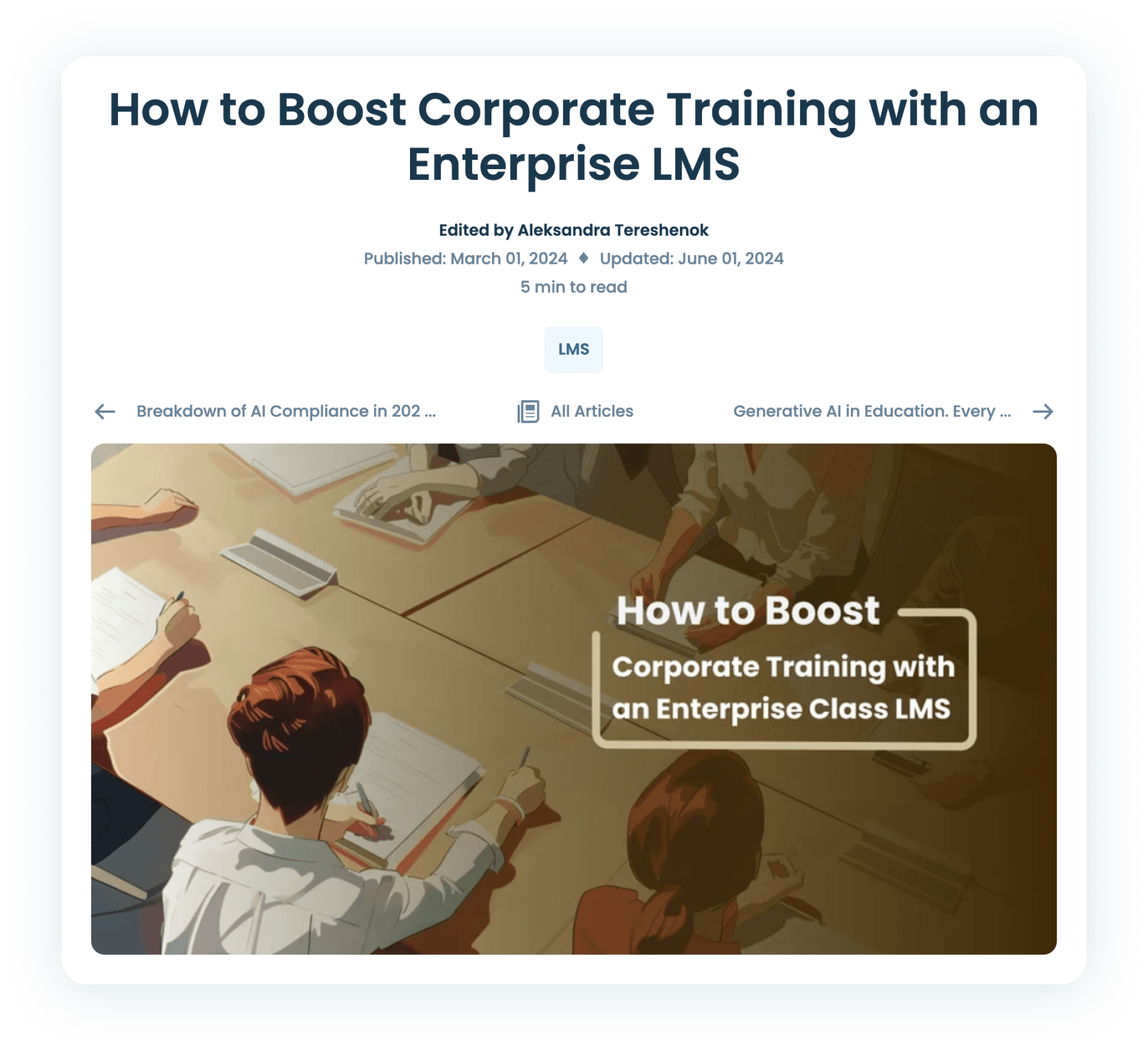 How to Boost Corporate Training with an Enterprise LMS